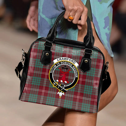 Crawford Modern Tartan Crest Shoulder Handbag