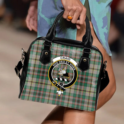 Craig Ancient Tartan Crest Shoulder Handbag