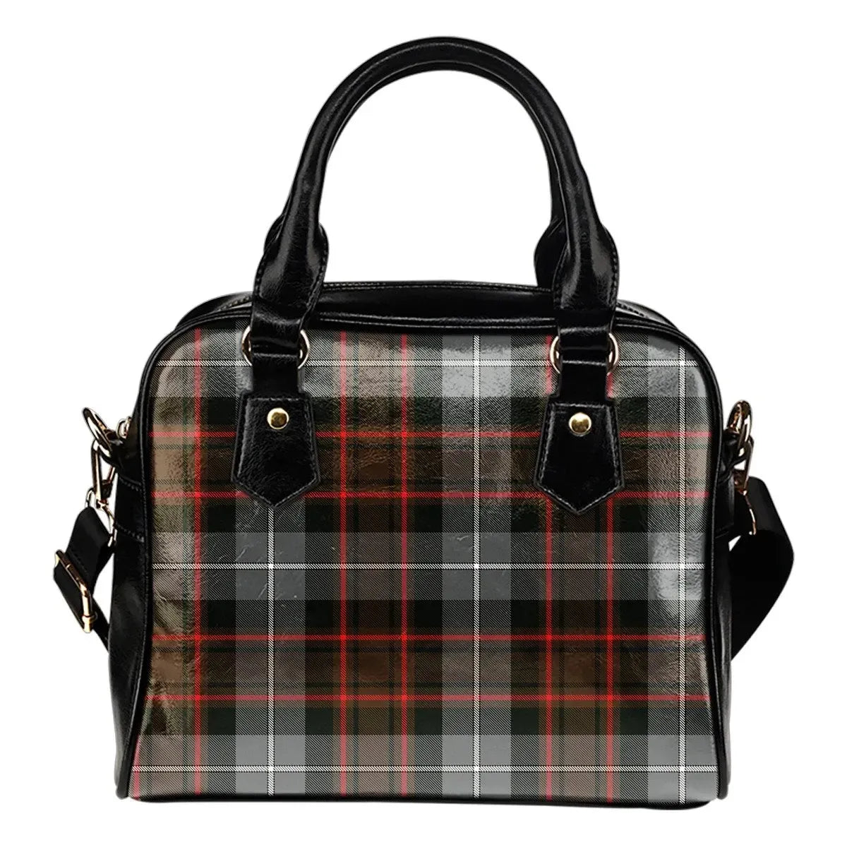 MacRae Hunting Weathered Tartan Plaid Shoulder Handbag