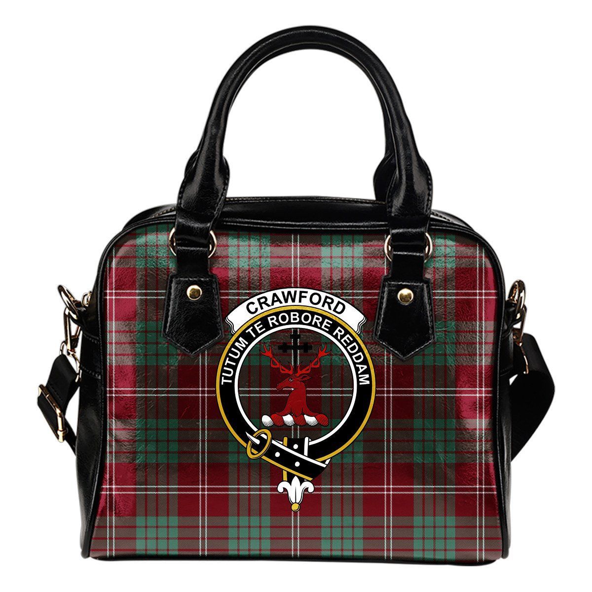 Crawford Modern Tartan Crest Shoulder Handbag