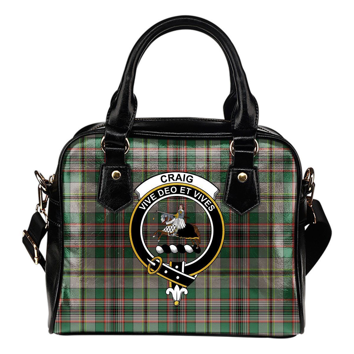 Craig Ancient Tartan Crest Shoulder Handbag