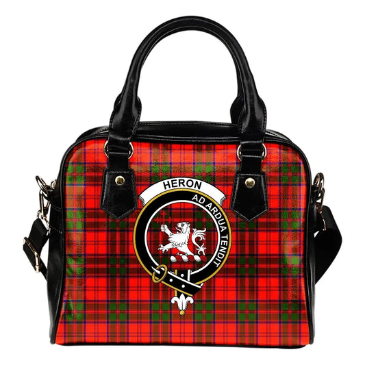 Heron Tartan Crest Shoulder Handbag