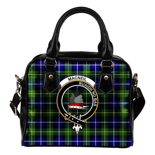 MacNeil of Barra Tartan Crest Shoulder Handbag