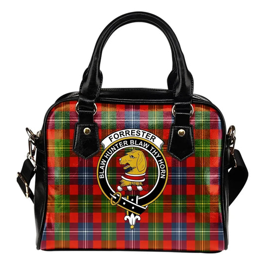 Forrester Tartan Crest Shoulder Handbag