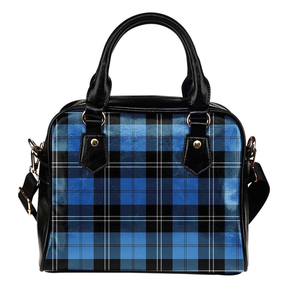 Ramsay Blue Ancient Tartan Plaid Shoulder Handbag