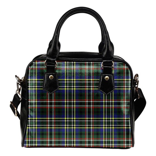 Scott Green Modern Tartan Plaid Shoulder Handbag