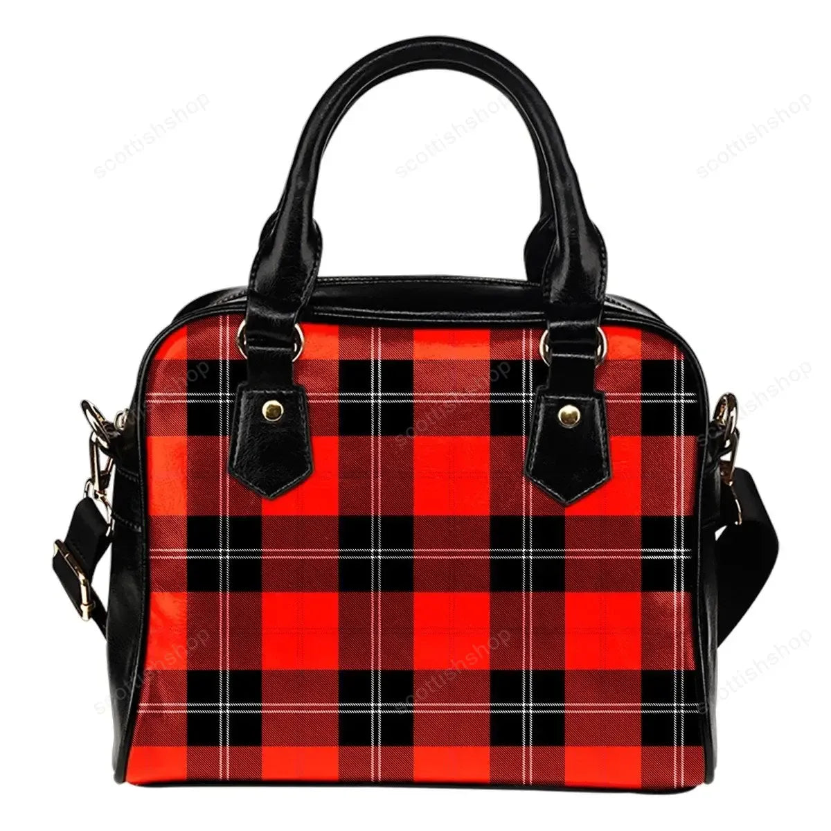 Ramsay Modern Tartan Plaid Shoulder Handbag