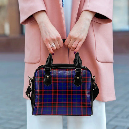 Home Modern Tartan Plaid Shoulder Handbag