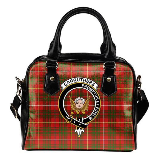 Carruthers Modern Tartan Crest Shoulder Handbag