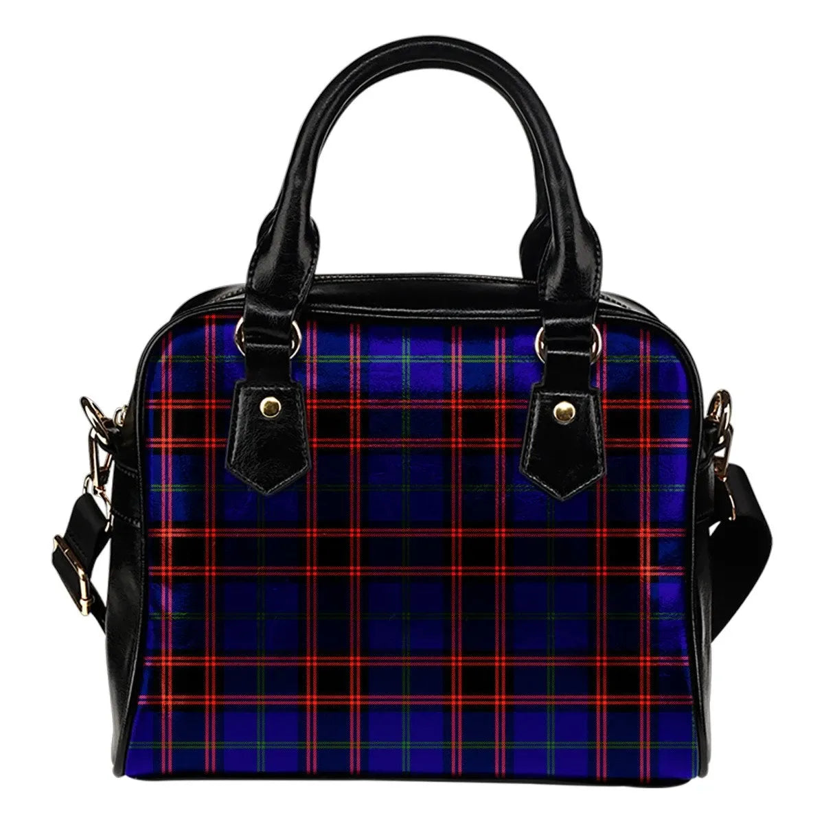 Home Modern Tartan Plaid Shoulder Handbag