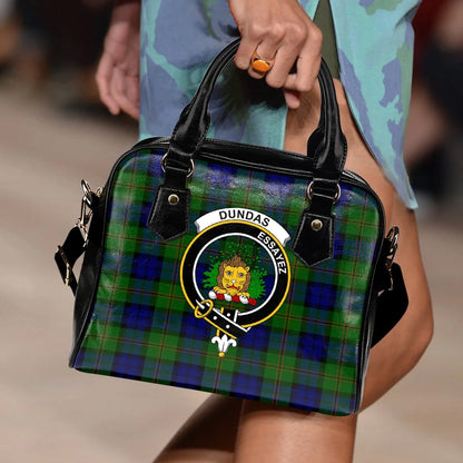 Dundas Modern Tartan Crest Shoulder Handbag