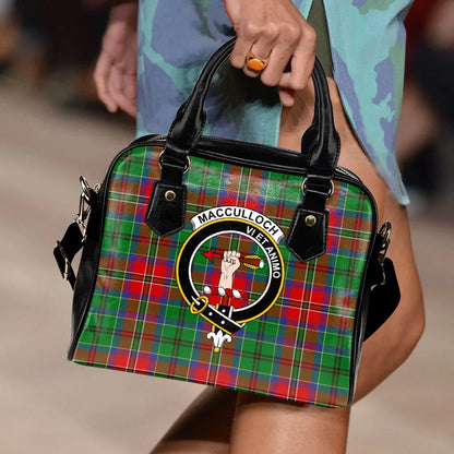 MacCulloch Tartan Crest Shoulder Handbag