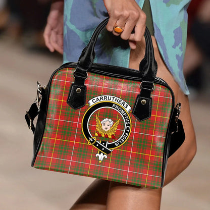 Carruthers Modern Tartan Crest Shoulder Handbag