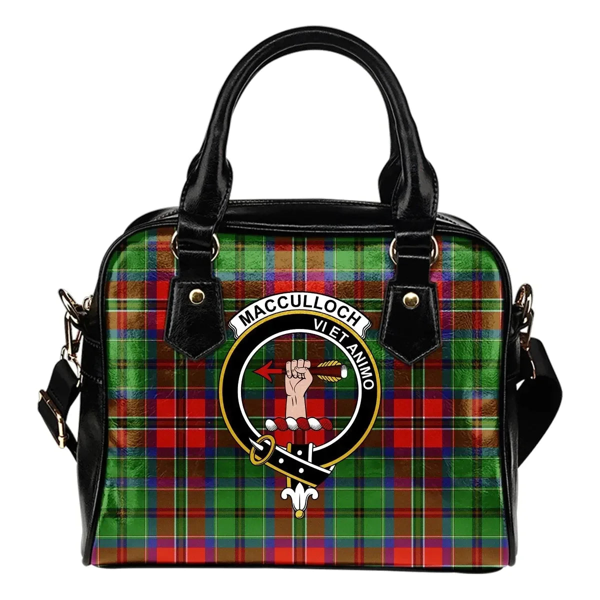 MacCulloch Tartan Crest Shoulder Handbag