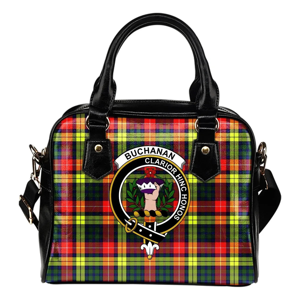 Buchanan Modern Tartan Crest Shoulder Handbag