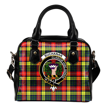 Buchanan Modern Tartan Crest Shoulder Handbag