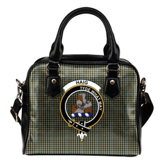 Haig Check Tartan Crest Shoulder Handbag