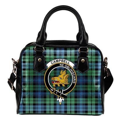 Campbell Ancient 01 Tartan Crest Shoulder Handbag