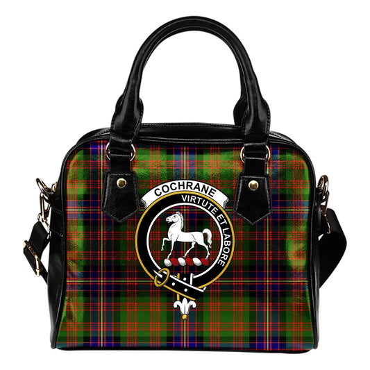 Cochrane Modern Tartan Crest Shoulder Handbag