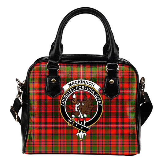 MacKinnon Modern Tartan Crest Shoulder Handbag