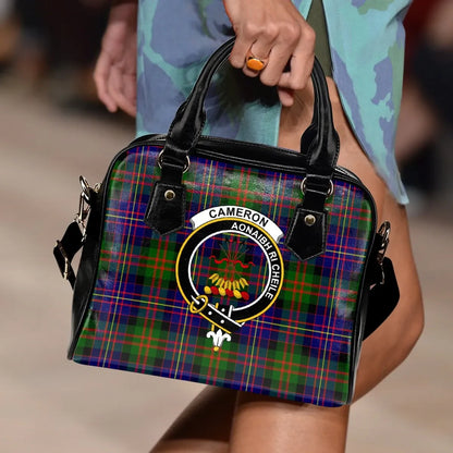 Cameron Tartan Crest Shoulder Handbag