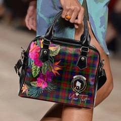 Tennant Tartan Hibiscus Shoulder Handbag