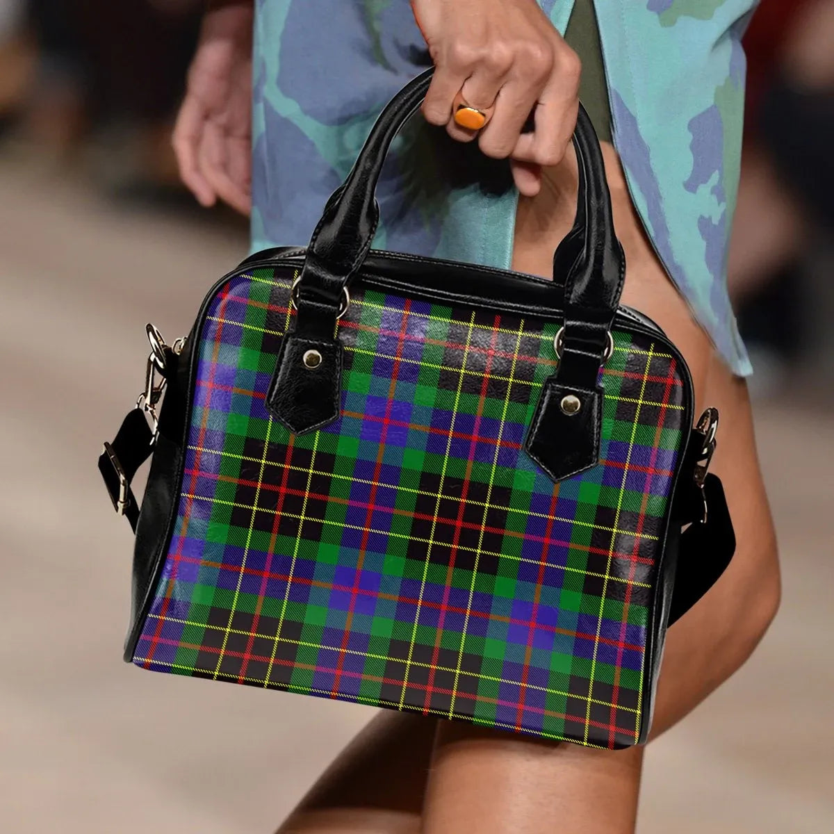 Brodie Hunting Modern Tartan Plaid Shoulder Handbag