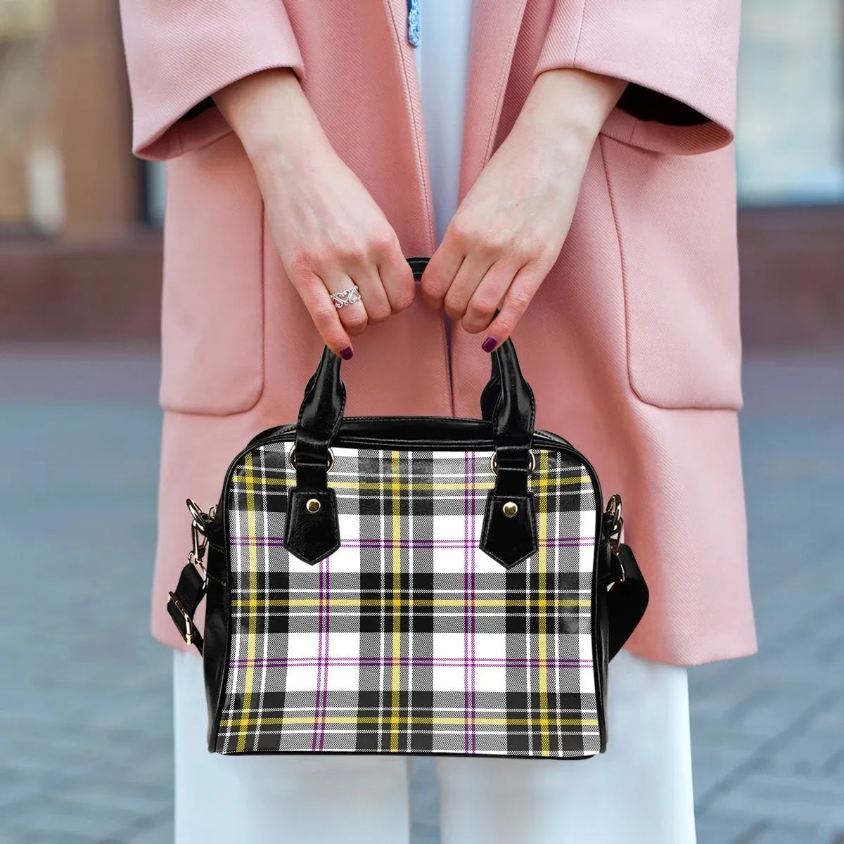 MacPherson Dress Modern Tartan Plaid Shoulder Handbag