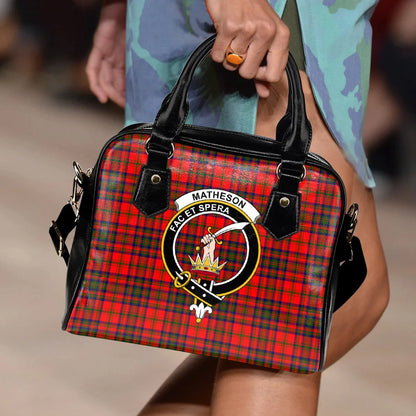 Matheson Modern Tartan Crest Shoulder Handbag