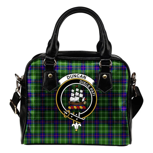 Duncan Tartan Crest Shoulder Handbag