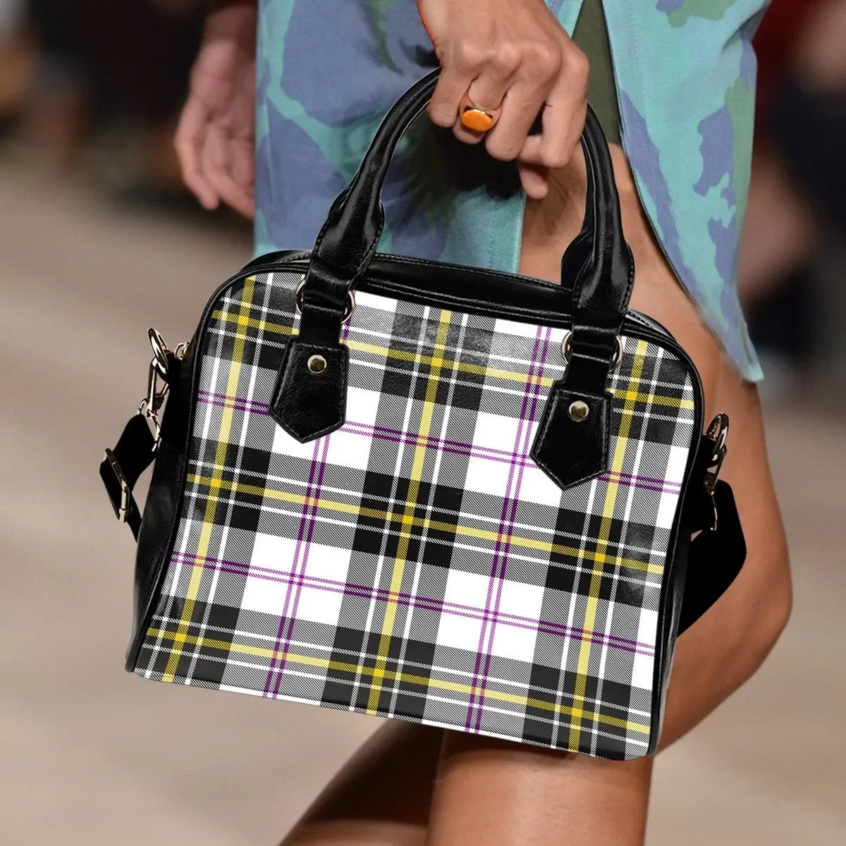 MacPherson Dress Modern Tartan Plaid Shoulder Handbag