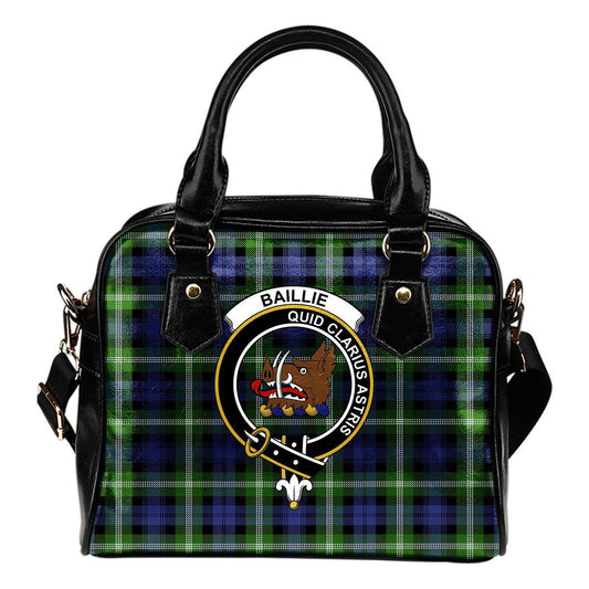 Baillie Modern Tartan Crest Shoulder Handbag