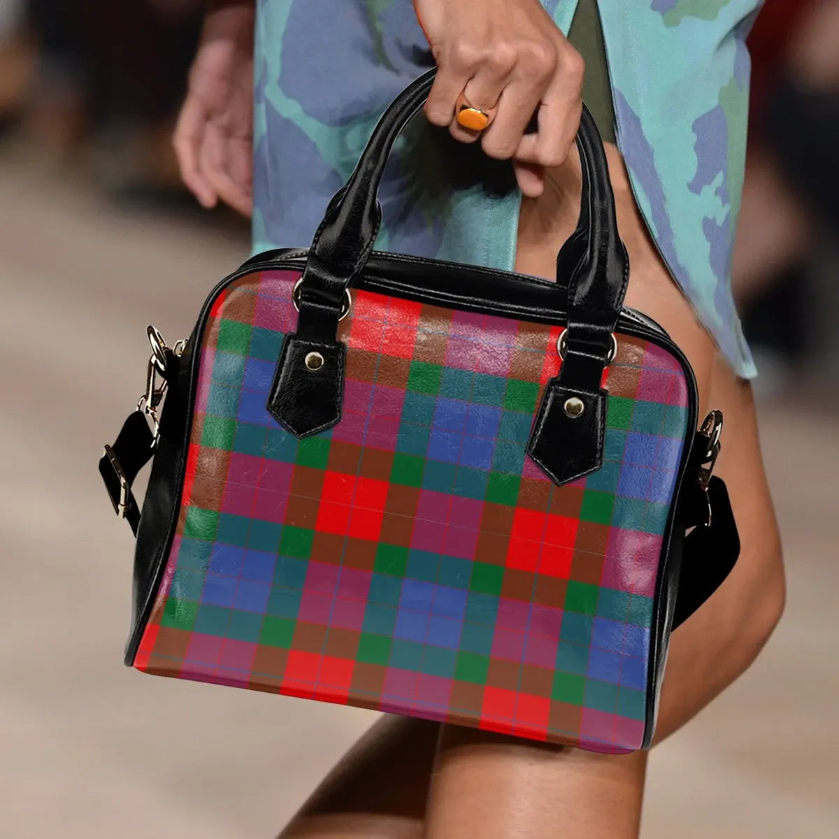 Mar Tartan Plaid Shoulder Handbag