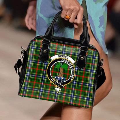 Bisset Tartan Crest Shoulder Handbag