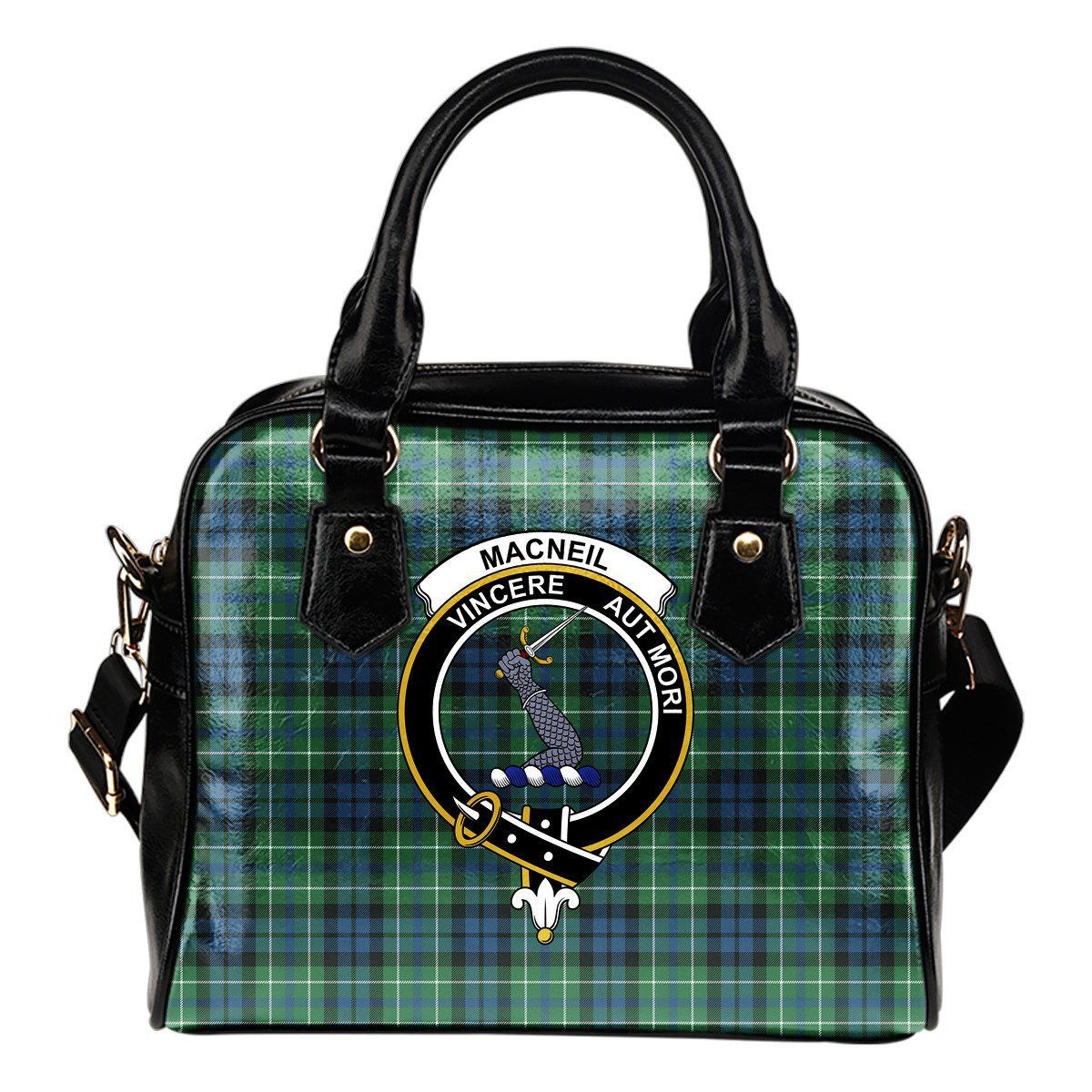 MacNeil of Colonsay Tartan Crest Shoulder Handbag