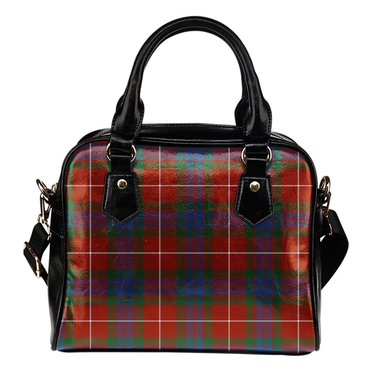 Fraser Ancient Tartan Plaid Shoulder Handbag