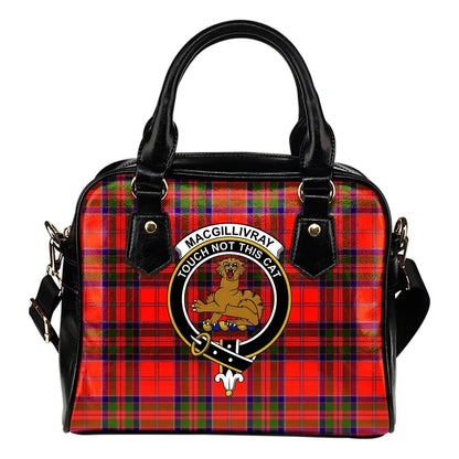 MacGillivray Modern Tartan Crest Shoulder Handbag