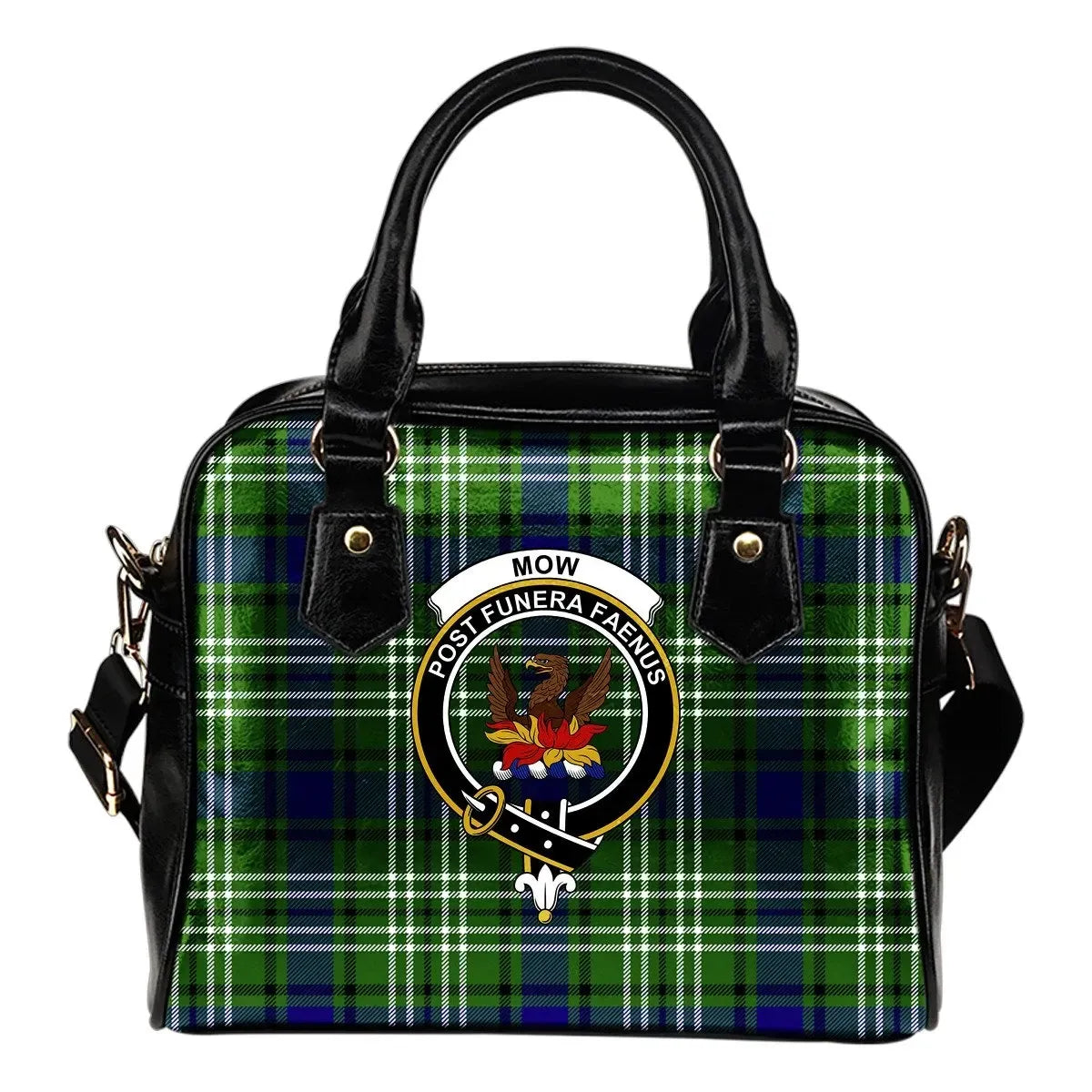 Mow Tartan Crest Shoulder Handbag