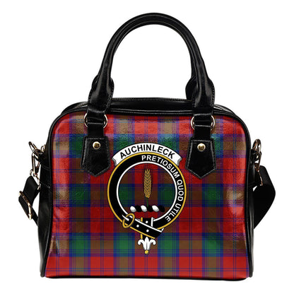 Auchinleck Tartan Crest Shoulder Handbag