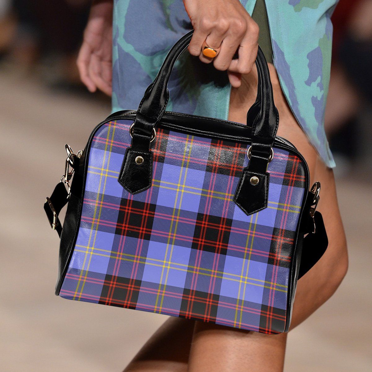 Rutherford Tartan Plaid Shoulder Handbag