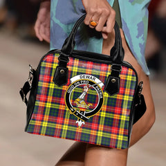 Dewar Tartan Crest Shoulder Handbag