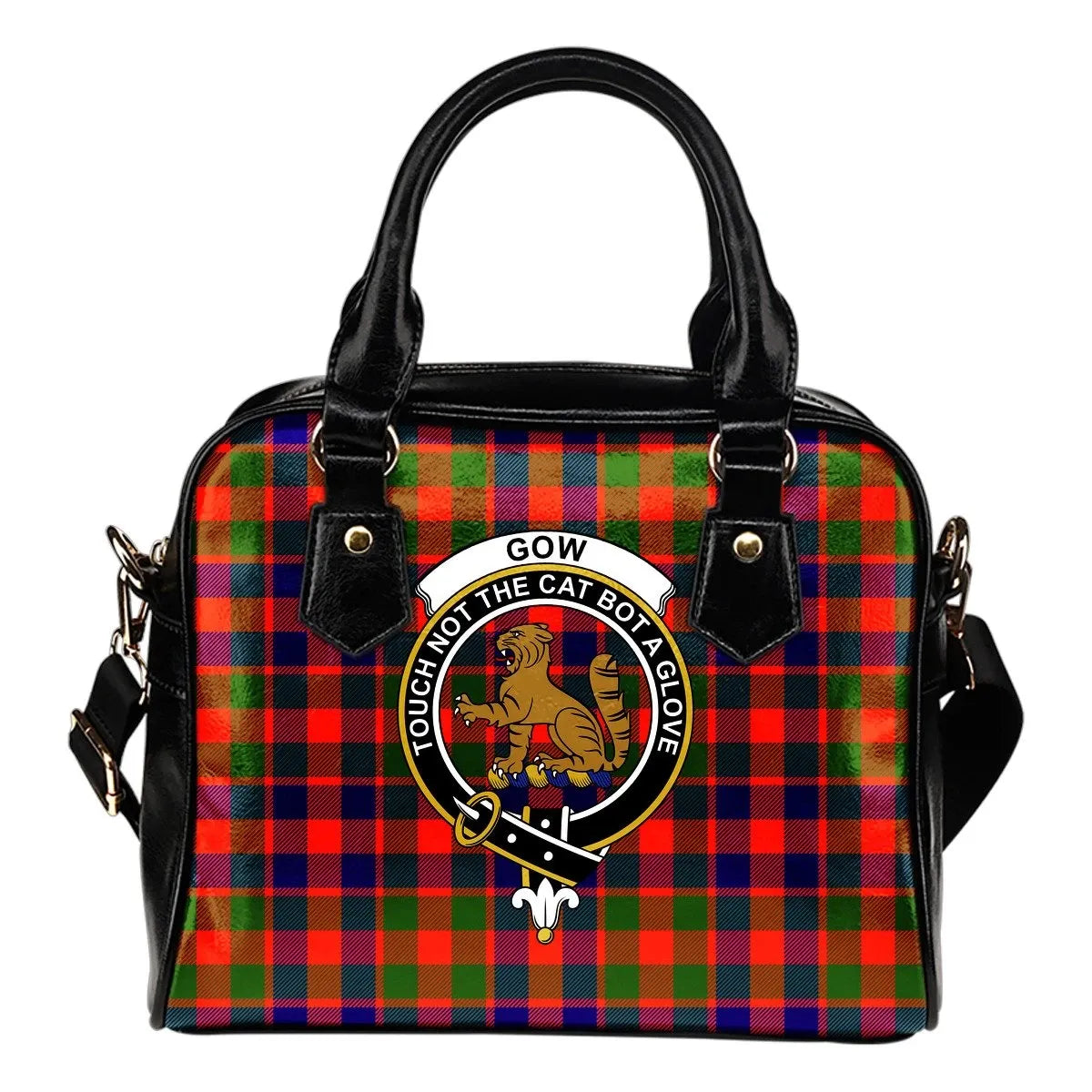 Gow of McGouan Tartan Crest Shoulder Handbag