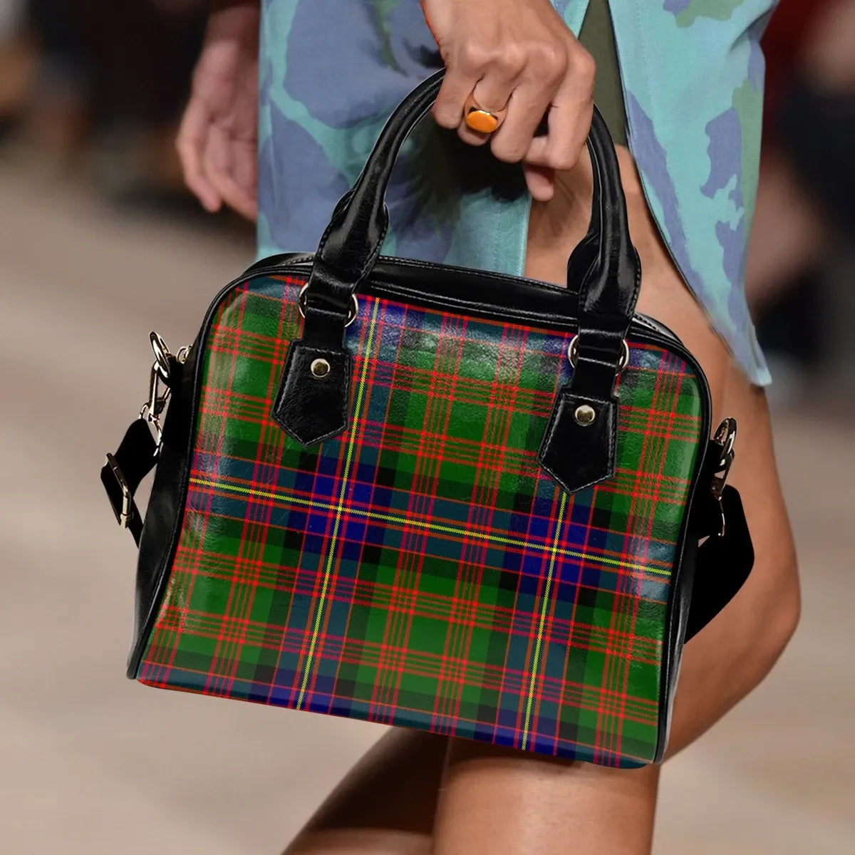 Cochrane Modern Tartan Plaid Shoulder Handbag