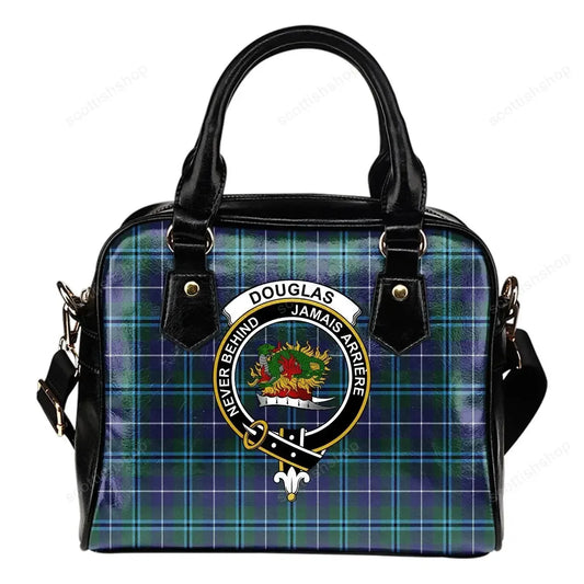 Douglas Modern Tartan Crest Shoulder Handbag