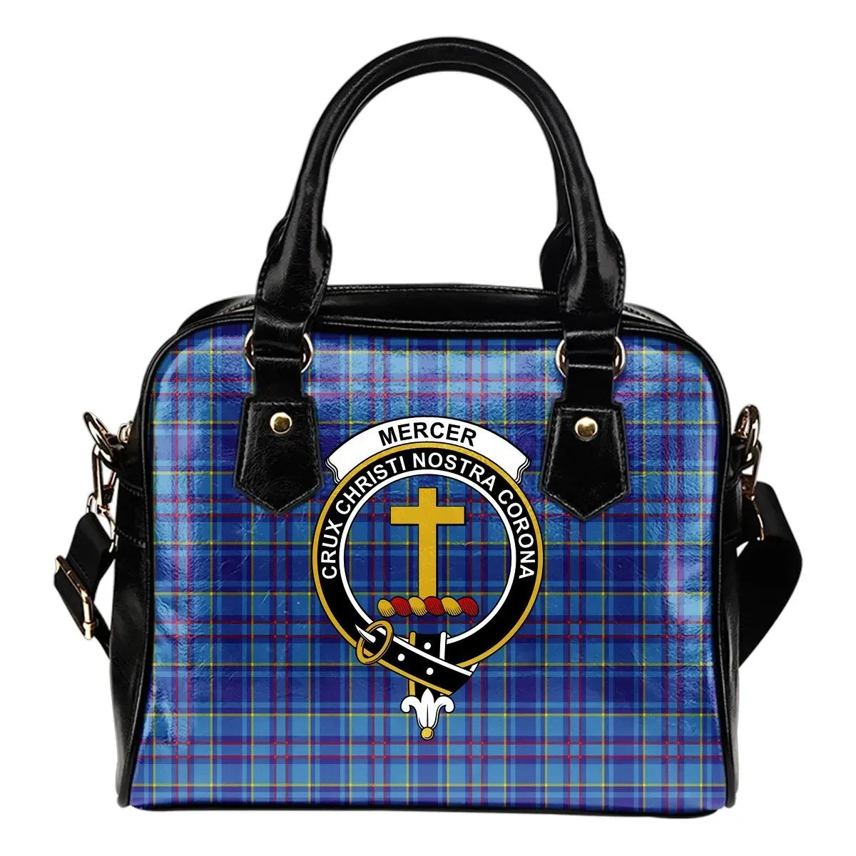 Mercer Modern Tartan Crest Shoulder Handbag