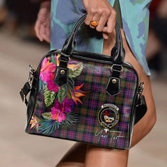 MacDonald (Clan Donald) Tartan Hibiscus Shoulder Handbag