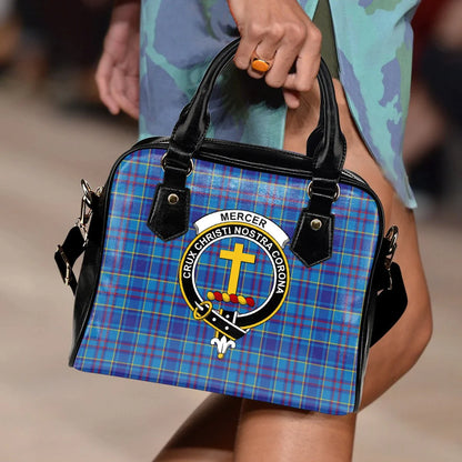 Mercer Modern Tartan Crest Shoulder Handbag