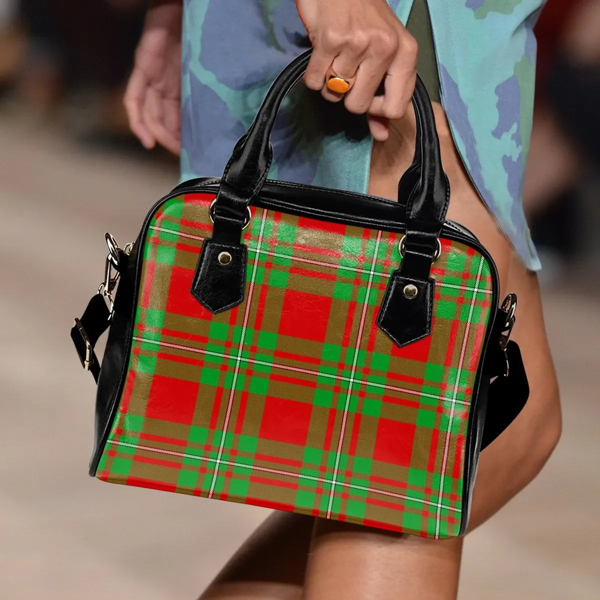 MacGregor Modern Tartan Plaid Shoulder Handbag