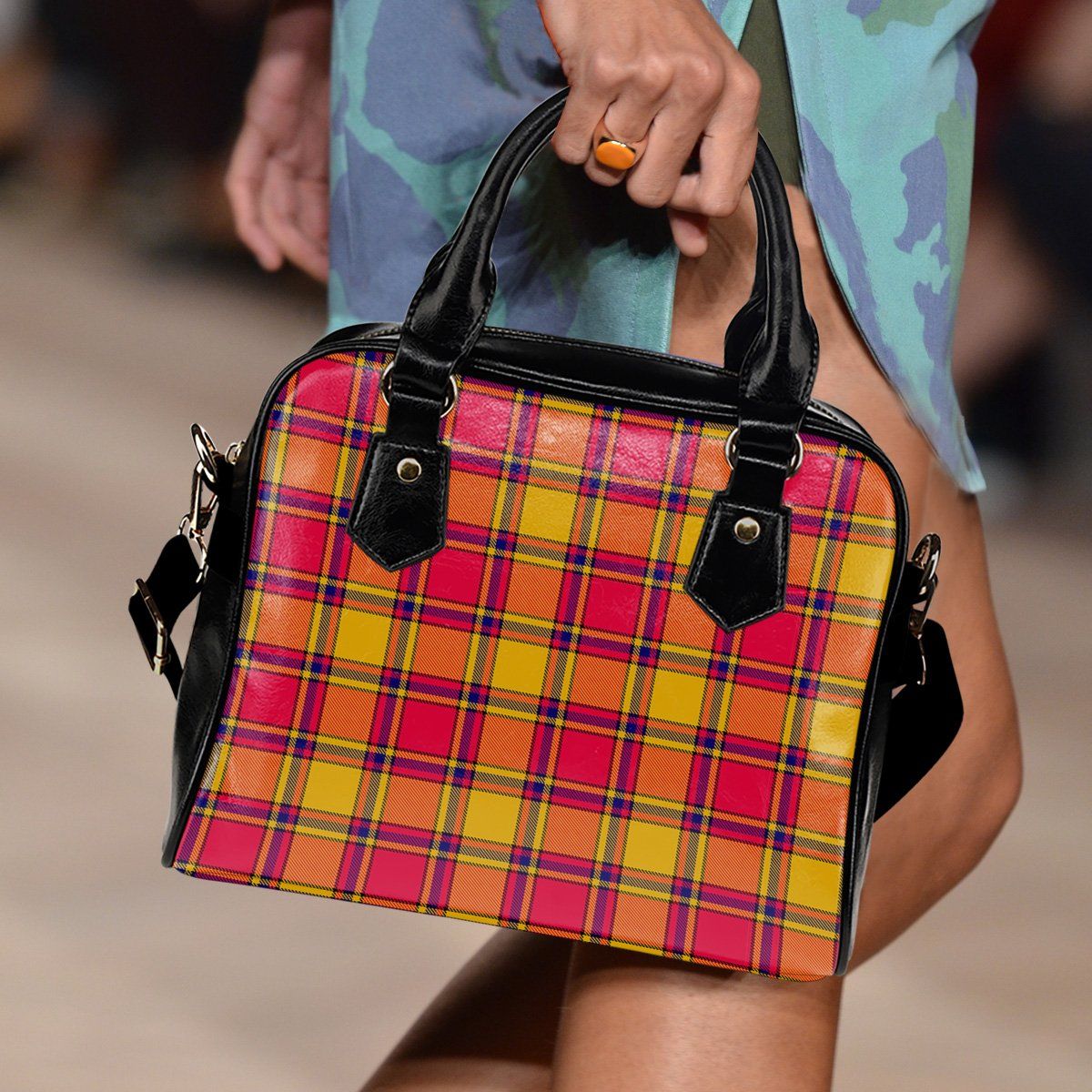 Scrymgeour Tartan Plaid Shoulder Handbag