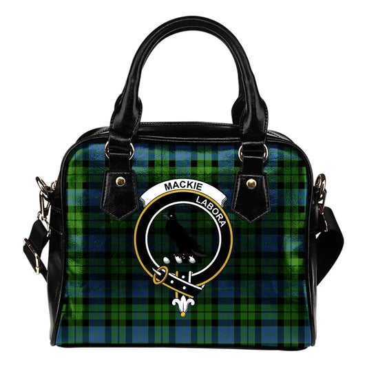 MacKie Tartan Crest Shoulder Handbag